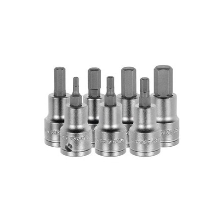 Holex 3/8 inch Drive Bit Socket Set, 7 Pieces 634825 3/8